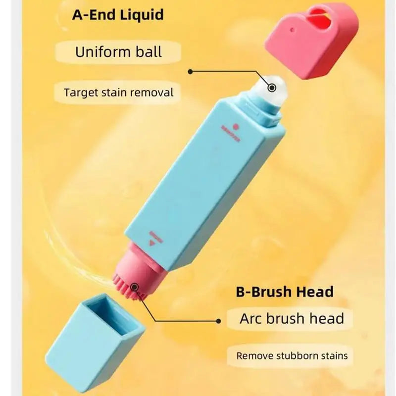 Quitamanchas Portátil Doble Cabezal - Sin Agua - Blanqueador para Ropa